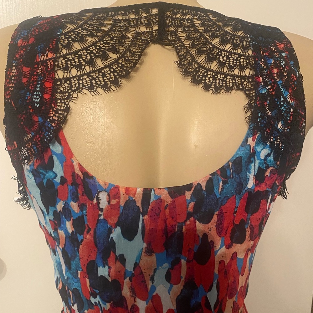 Colorful Abstract Print Mini Dress - Picture 3 of 3